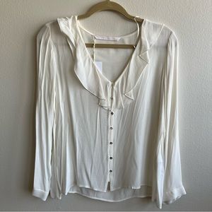 NWD Zara Ruffle Button Trafaluc Collection Blouse